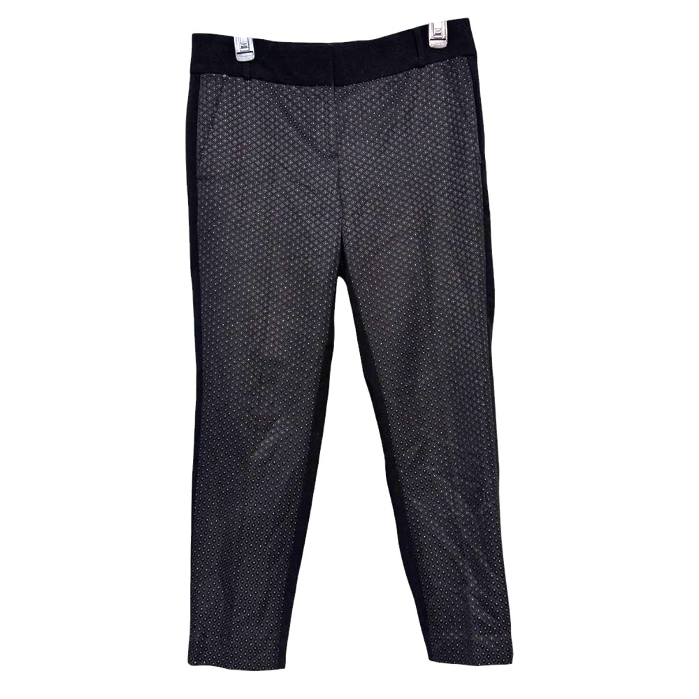 Marisa Modern Minimalist Quiet Luxury Trousers Womens Size 4 Black Chic Tailored